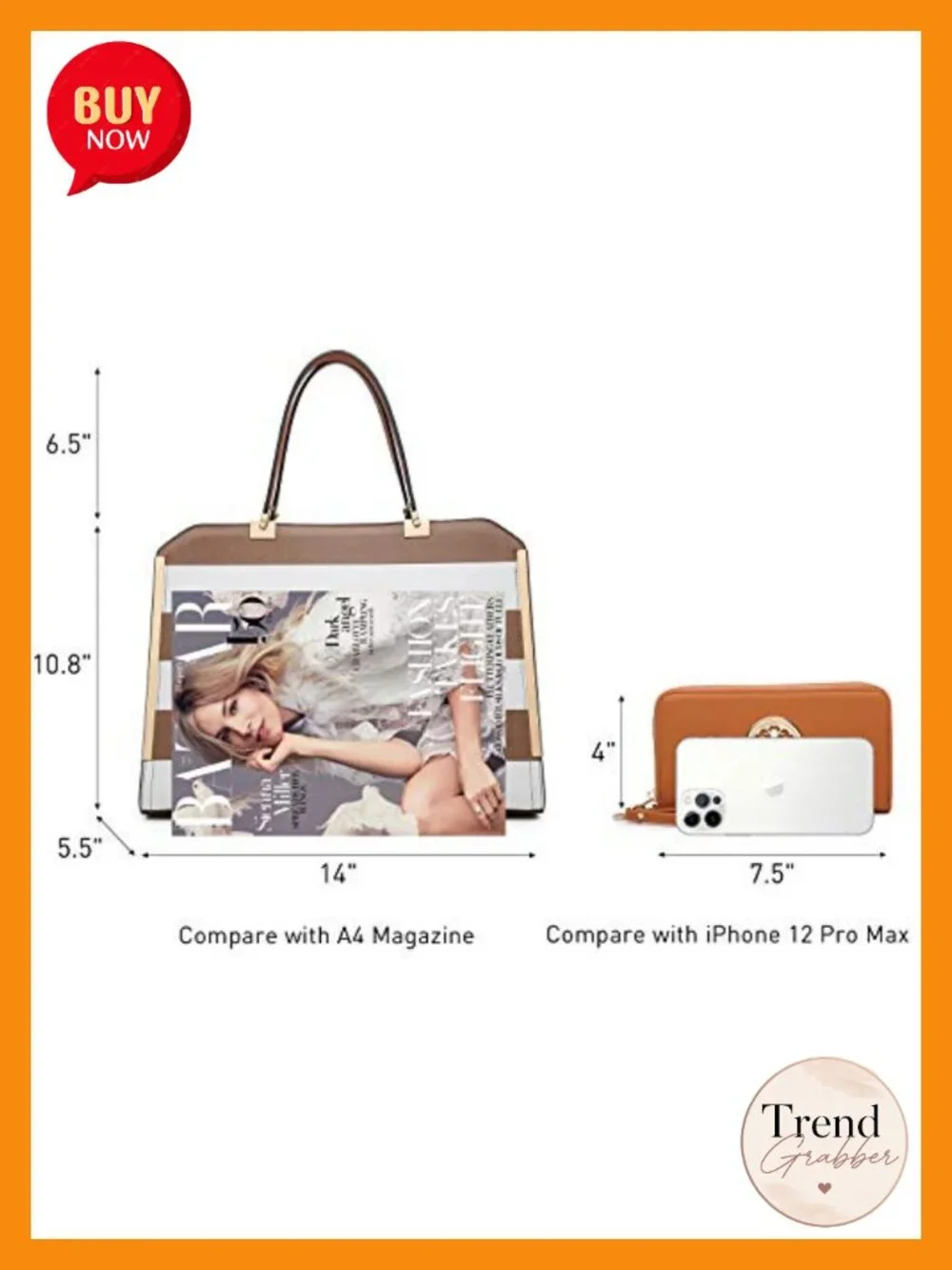 Top Handle Satchel Bag Large Vegan Leather Work Tote with Wallet